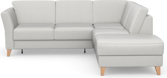 Sit&more Ecksofa »Visby L-Form« Wahlweise mit Bettfunktion und Stauraum, frei im Raum stellbar