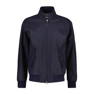 Baracuta G9 Melton Jacket - Heren - Jassen - Blauw - Maat: 3XL Katoen