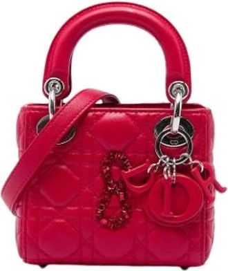 Dior Pre-owned Mini Lady Dior - - Pre-owned - Donna - Rosso - ONE SIZE