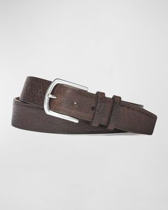W. Kleinberg Mens Tucson Bison Belt w/ Nickel Buckle