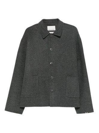Extreme Cashmere Jack met enkele rij knopen - Grijs