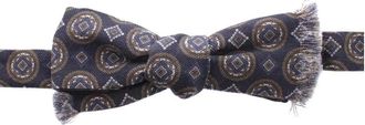 Dolce & Gabbana Blauwe Barok Zijden Strik - Heren - Accessoires - Veelkleurig - ONE Size - Accessoires