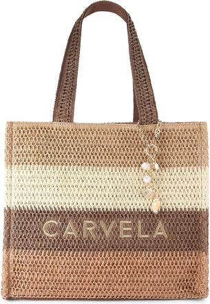 Carvela Womens Florentina Shopper Bag - Tan Fabric - One Size