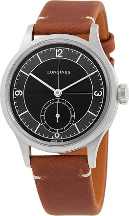 Longines Pre-owned Longines Heritage Classic Automatic Black Dial Mens Watch L2.828.4.53.2