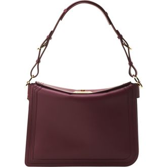 Lanvin Compagnon Asymmetrical Bag In Leather in Bacchus at Nordstrom