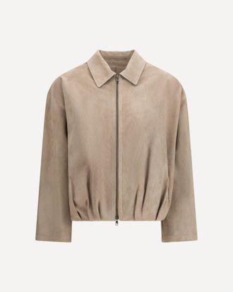 Salvatore Santoro Suede Jacket Female 40