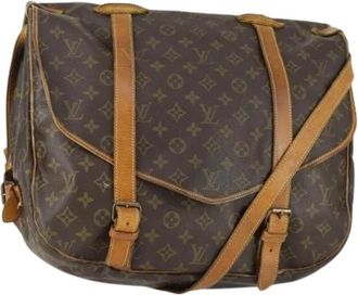 Louis Vuitton Pre-owned Cross Body Bags, female, Brown, Size: ONE SIZE Pre-owned Canvas Cross Body Bag