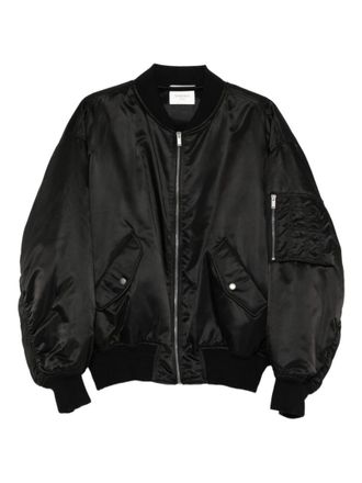 Saint Laurent Black nylon bomber jacket