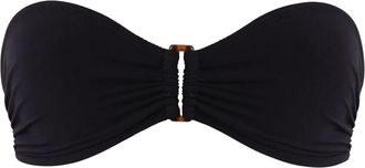 Vilebrequin Top bikini a fascia con dettaglio ad anello - Nero