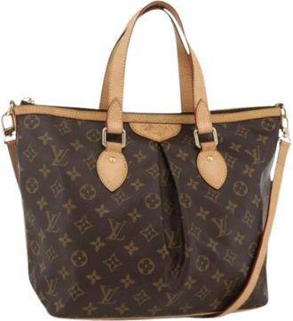 Louis Vuitton Pre-owned Handbags, female, Brown, Size: ONE SIZE Pre-owned Palermo PM Tote Bag