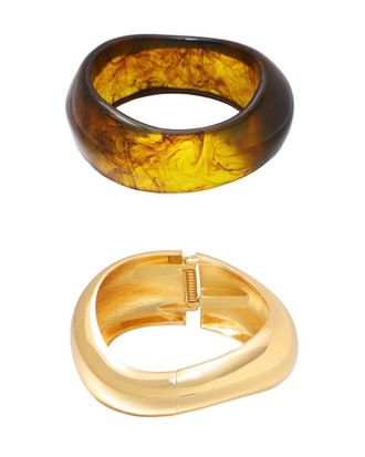 Adornia Adornia Chunky Bangle Bracelet Set