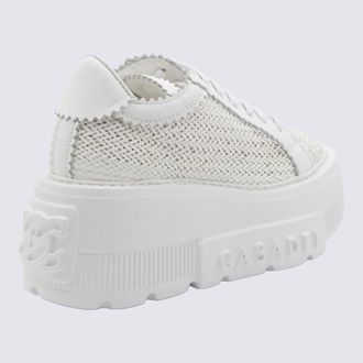 Casadei Mesh Lace-Up Sneakers - White