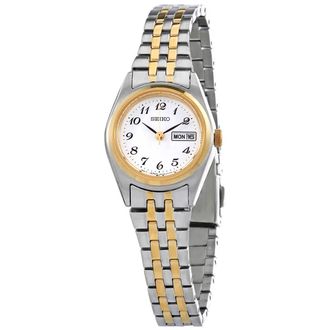 Seiko Essentials Quartz White Dial Ladies Watch SUR438