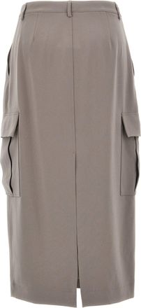 Theory Relaxed Cargo Skirt - taupe