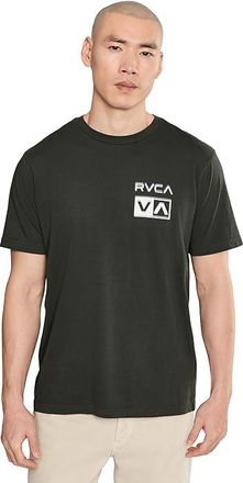 Rvca Glitch Short Sleeve Mens T Shirt Pirate Black : 2XL, Cotton
