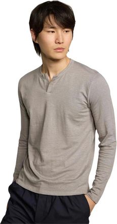 Kiefermann Long Sleeve Tops, male, Gray, Size: XL Korulus Leinen Longshirt