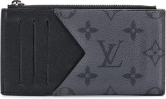Louis Vuitton Coin Reverse Monogram Eclipse Canvas card holder - Black