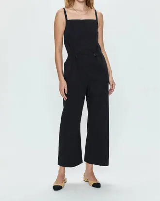 Pistola Denim Adela Sleeveless Jumpsuit In Black