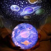 OEM L&aacute;mpara Nocturna De Cielo Estrellado, Proyector M&aacute;gico De Planetas, La Tierra Y El Universo, L&aacute;mpara Led, Estrellas Coordinadas, Giratoria, Regalo Par