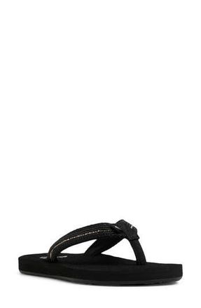 Roxy Embellished Flip Flop in Black at Nordstrom Rack, Size 11