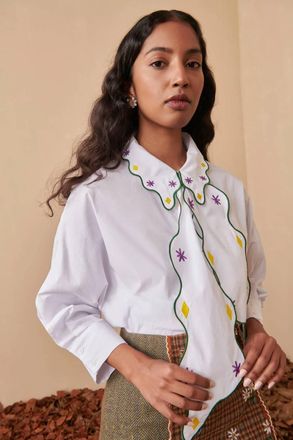Celia B Affection Long Sleeve Top In White