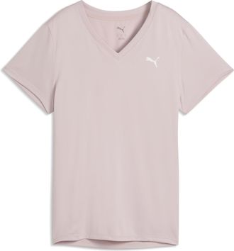 Puma T-shirt con scollo a V TAD ESSENTIALS da donna, Abbigliamento, Rosa, XXS