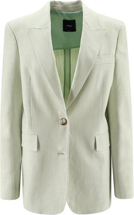 Pinko Pinko, Jassen, Dames, Groen, S, Leer, Faith Blazer