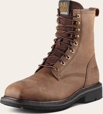 Ariat Mens Cascade 8 Steel Toe Work Boots In Alamo Brown
