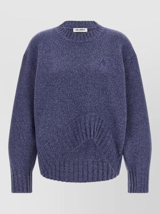 The Attico sweater crew neck long sleeves asymmetric hem