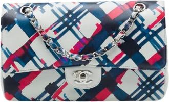 Chanel Pre-owned Double Flap Shoulder Bag - Dames - Vintage Schoudertas - Veelkleurig - ONE Size - Leer - Vintage