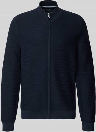 Olymp Level 5 Regular Fit Cardigan mit Stehkragen in Marine, Gr&ouml;&szlig;e XXL