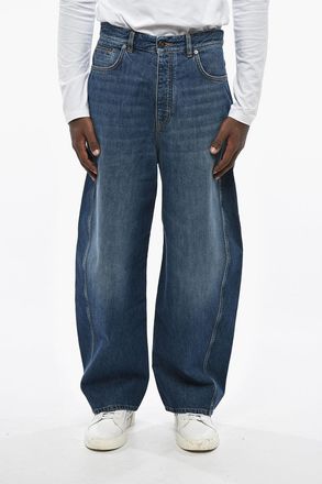 Givenchy Relaxed-Fit Jeans With Exposed Seams And 25 cm Logo Patch Givenchy