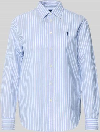 Polo Ralph Lauren Regular Fit Hemdbluse aus Baumwoll-Leinen-Mix in Hellblau, Gr&ouml;&szlig;e XL