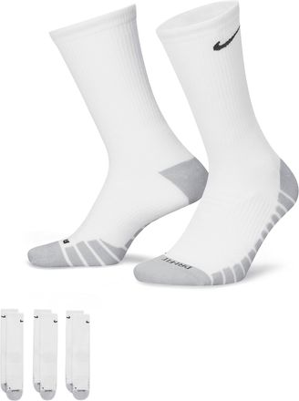 Nike Unisex Everyday Max Cushioned Training Crew Socks (3 Pairs) in White | SX5547-100