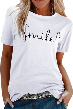 Heekpek Women Bee Kind T Shirt Ladies Blouse Bee T Shirt Crew Neck T Shirt Graphic T Shirt Women Short Sleeve Tops Summer Tee Tops, Z1White, Size XL