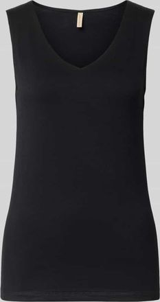 Soyaconcept Top mit V-Ausschnitt Modell Marica in Black, Gr&ouml;&szlig;e XXL