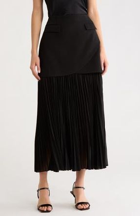 ASTR the Label Deaile Contrast Layer Skirt in Black at Nordstrom Rack, Size Small