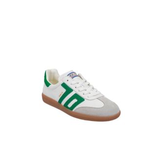 Back70 Womens Cloud Sneaker In White Green