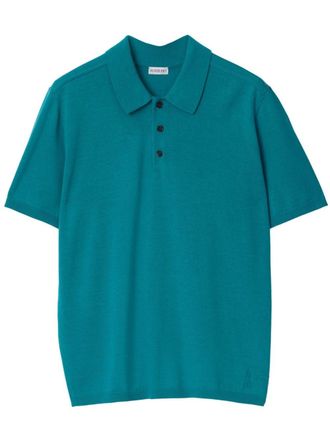 Burberry Wollen poloshirt - Groen