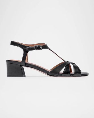 Bernardo 30mm Jean Crinkled Metallic Leather Strappy Sandals