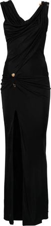 Versace Elegante Zwarte Jurk 1A12497 1020424 - Dames - Feestkleedjes - Zwart - M - Kleedjes