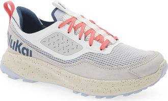 Olukai Makiki Water Resistant Trail Sneaker in Bright White/Coastal Blue at Nordstrom, Size 8.5
