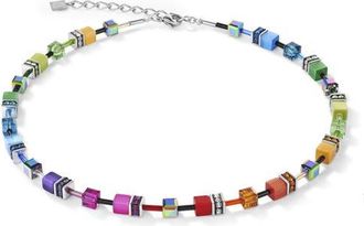 Coeur de Lion Geocube Necklace in Rainbow at Nordstrom