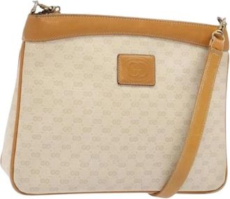 Gucci Pre-owned Vintage Schoudertas - Dames - Vintage Schoudertas - Wit - ONE Size - Leer - Vintage