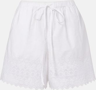 Polo Ralph Lauren Shorts de popel&iacute;n de algod&oacute;n y bordado ingl&eacute;s