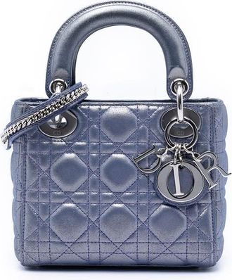 Dior Pre-owned Dior Mini Iridescent Lambskin Cannage Lady Ladies 1UDJ5GLKQ4TZ8HHW