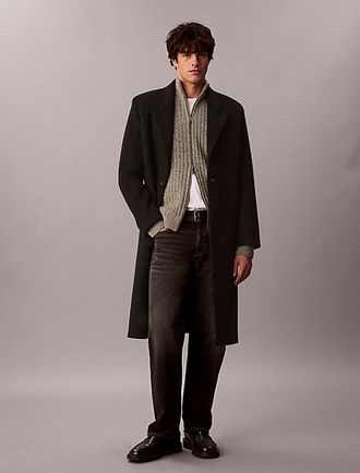 Calvin Klein C&aacute;rdigan Con Cremallera De Algod&oacute;n Jaspeado