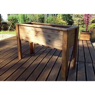 Charles Taylor Trading Charles Taylor - Large Wiltshire (Raised) Trough - Redwood - L41 x W109 x H72 - Minimal Assembly Required