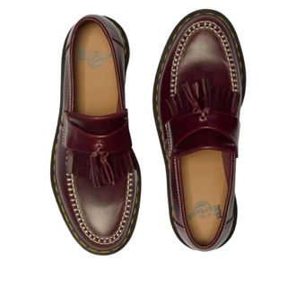 Dr. Martens (WMNS) Dr. Martens Adrian Tassel Orleans Leather Loafers Cherry Red 42849600