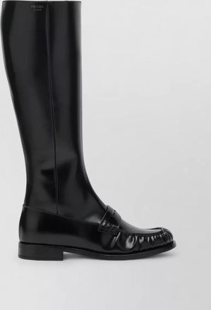Prada leather ankle boots